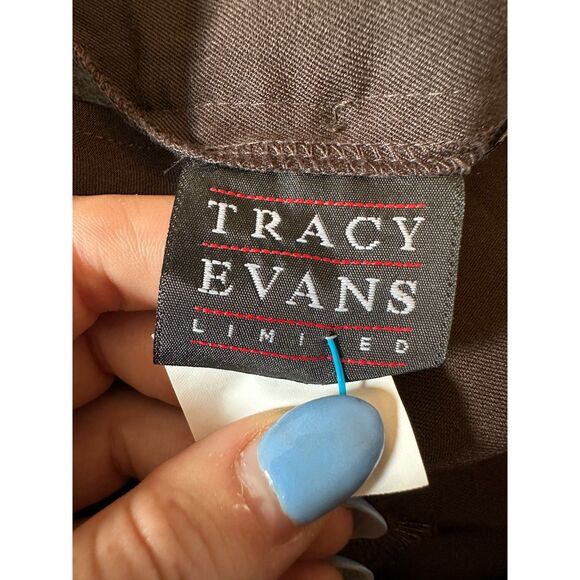 Vintage y2k low rise Brown Preppy Trousers Size 9 - Picture 3 of 12